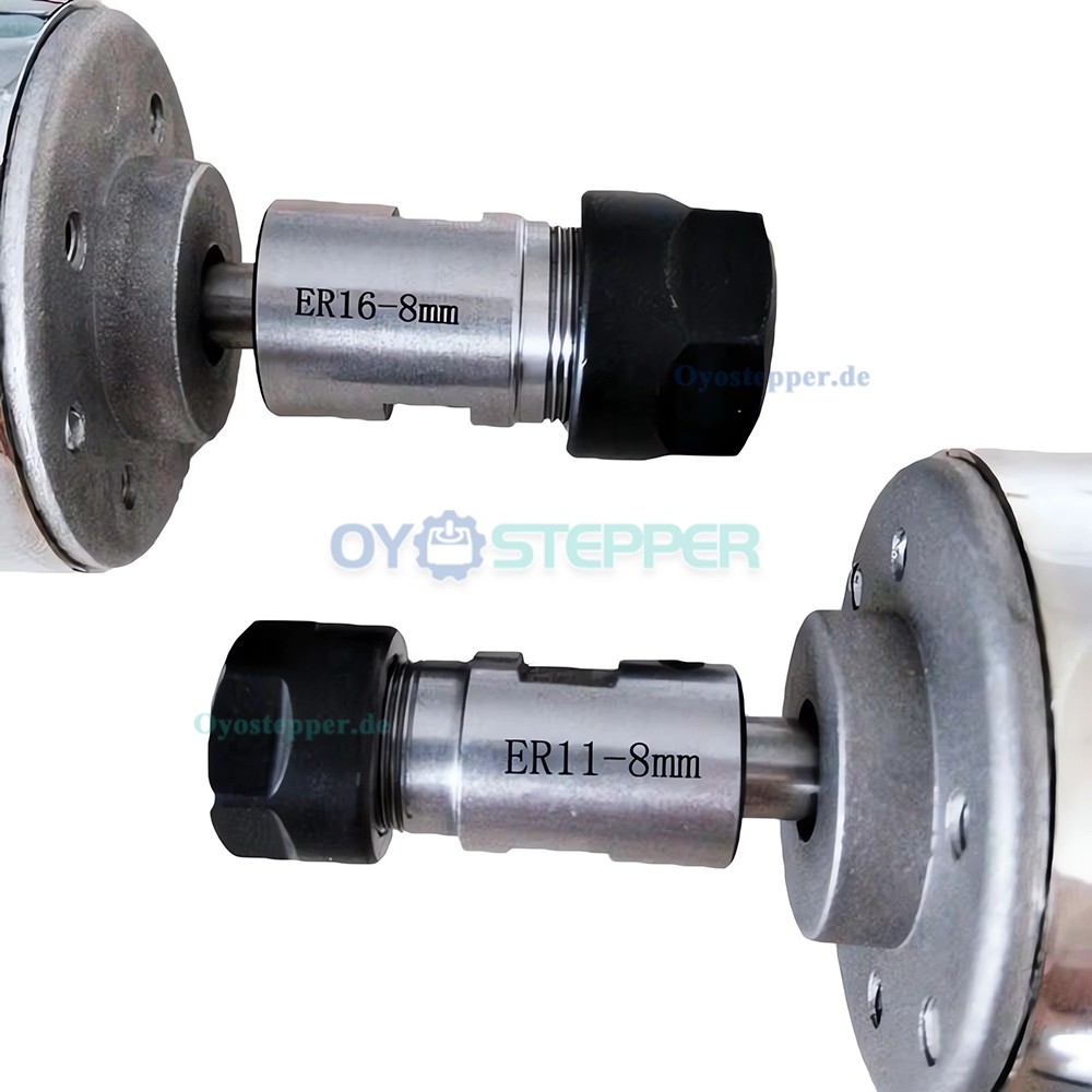 Luftgek&uuml;hlter CNC Spindelmotor 200W 12&ndash;24VDC &Oslash;52&times;150mm ER11/ER16 10000U/min f&uuml;r kleine Graviermaschinen